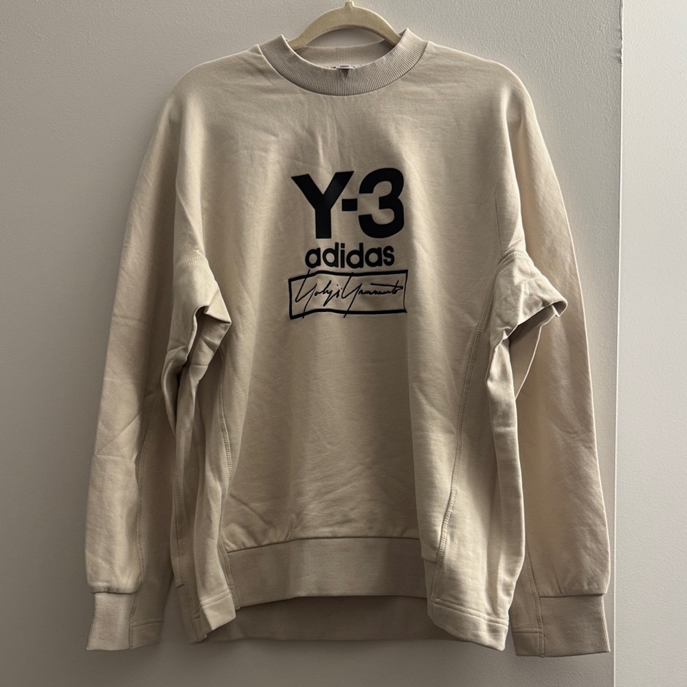 Adidas Y-3 Cream Crewneck Sweater